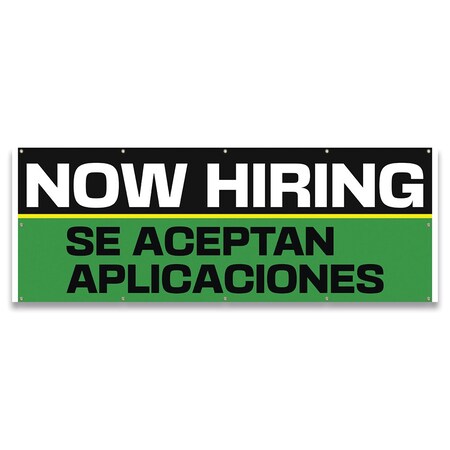 Signmission Now Hiring Se Aceptan Aplicaciones Banner Concession Stand Food Truck Single Sided B-120-30115